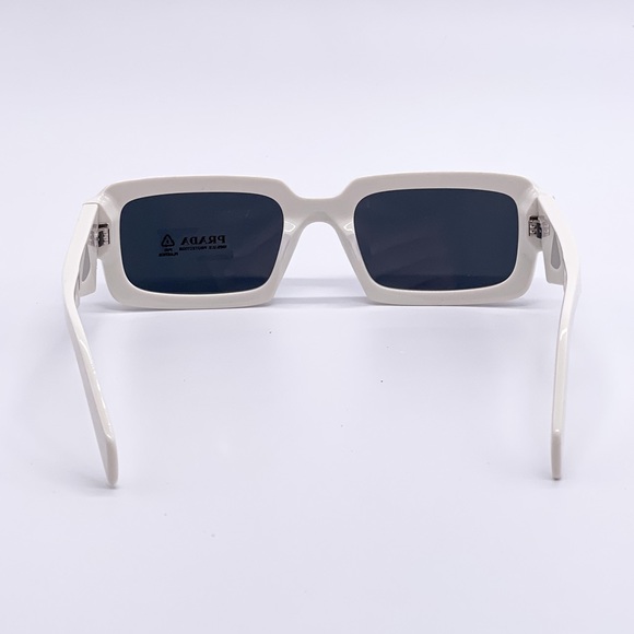 NEW PRADA PR27ZS WHITE UNISEX SUNGLASSES PR 27ZS 17K08Z NEW COLLECTION PRADA - Picture 9 of 14